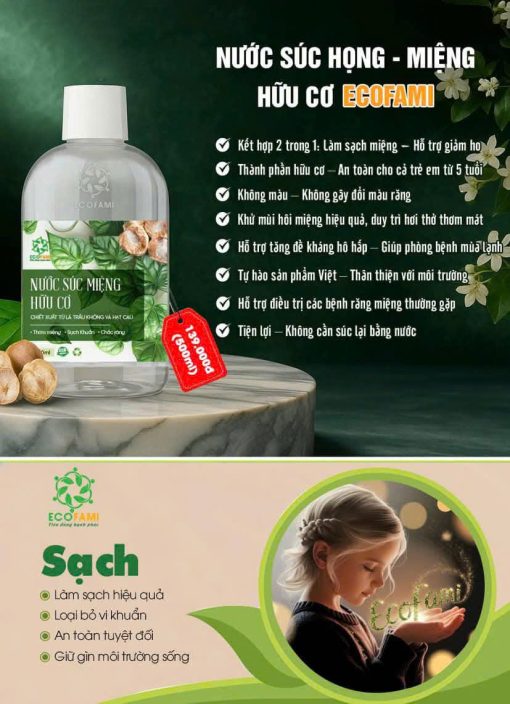 Nước súc miệng hữu cơ
